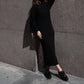 Mima Rosso - Cable Knit Bell Sleeve Dress