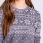 Pj Salvage - Fair Isle Long Sleeve Lounge Top