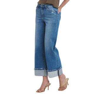 Flying Monkey - High Rise Cuffed Wide Jean