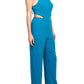 Aidan Mattox - Spaghetti Strap Cutout Tie Back Jumpsuit