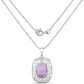 7.30 Carat Genuine Amethyst .925 Sterling Silver Pendant