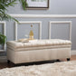 Juliana - Storage Ottoman With Birch Legs