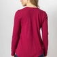 Lilla P - Long Sleeve Asymmetrical Hem V-neck Top