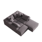 Modern Upholstered Sectional Boneless Couch Set
