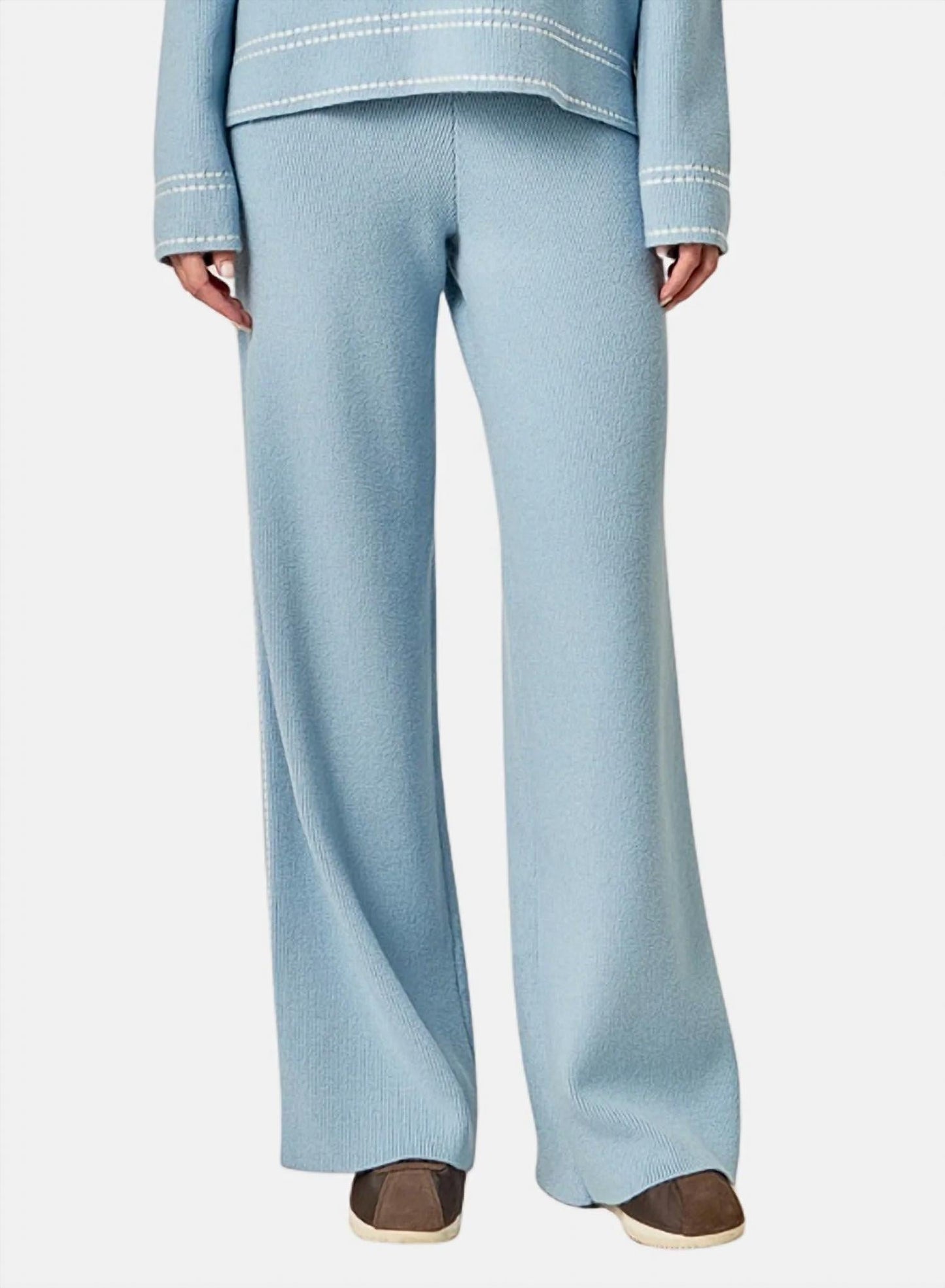 2.7 August Apparel - Max Stitch Knit Long Pants