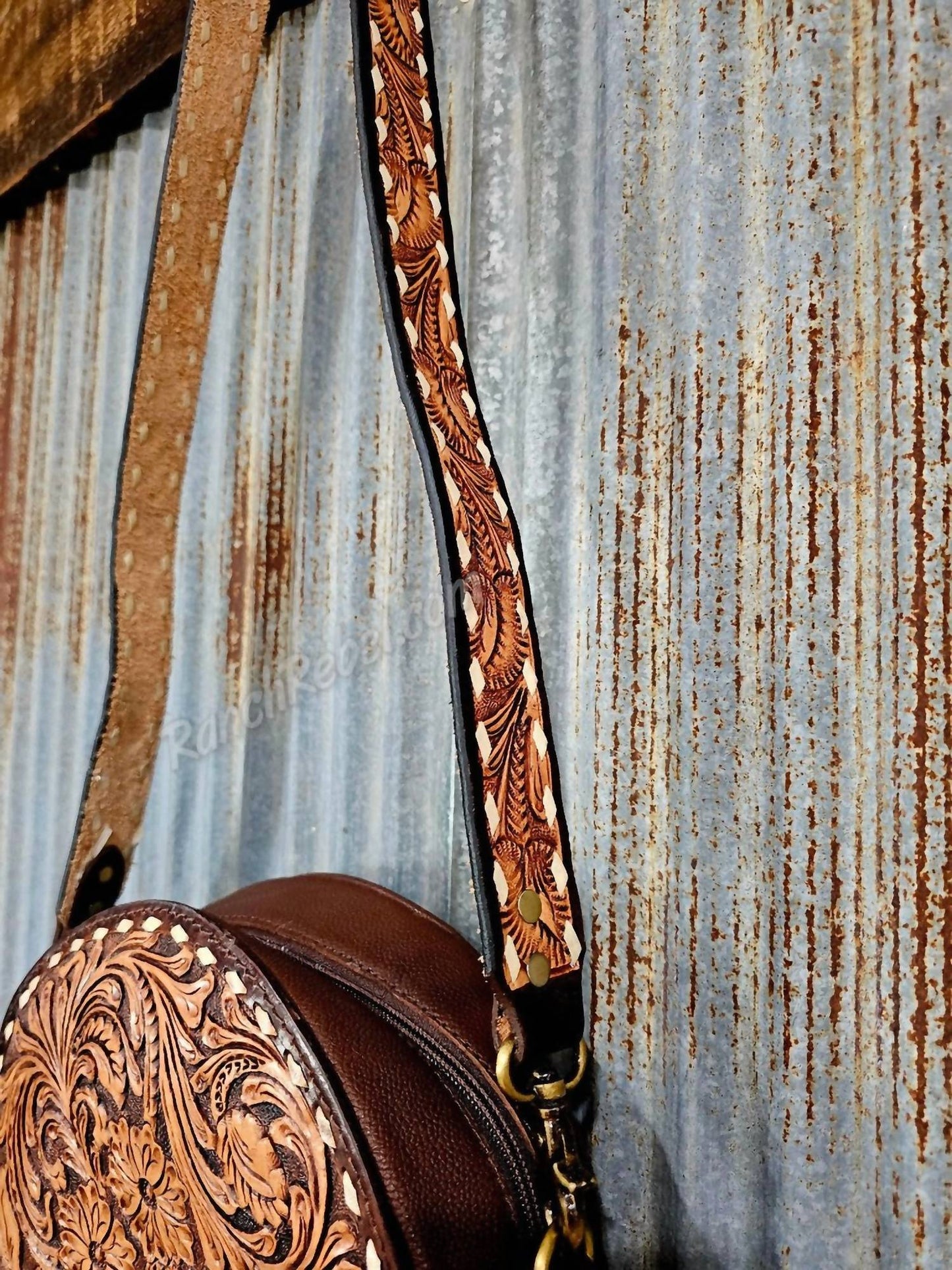 American Darling - Women's Tooled Leather Canteen Bag