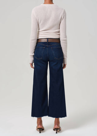 Citizens Of Humanity - Lyra Wide Leg Crop Raw Hem Jean