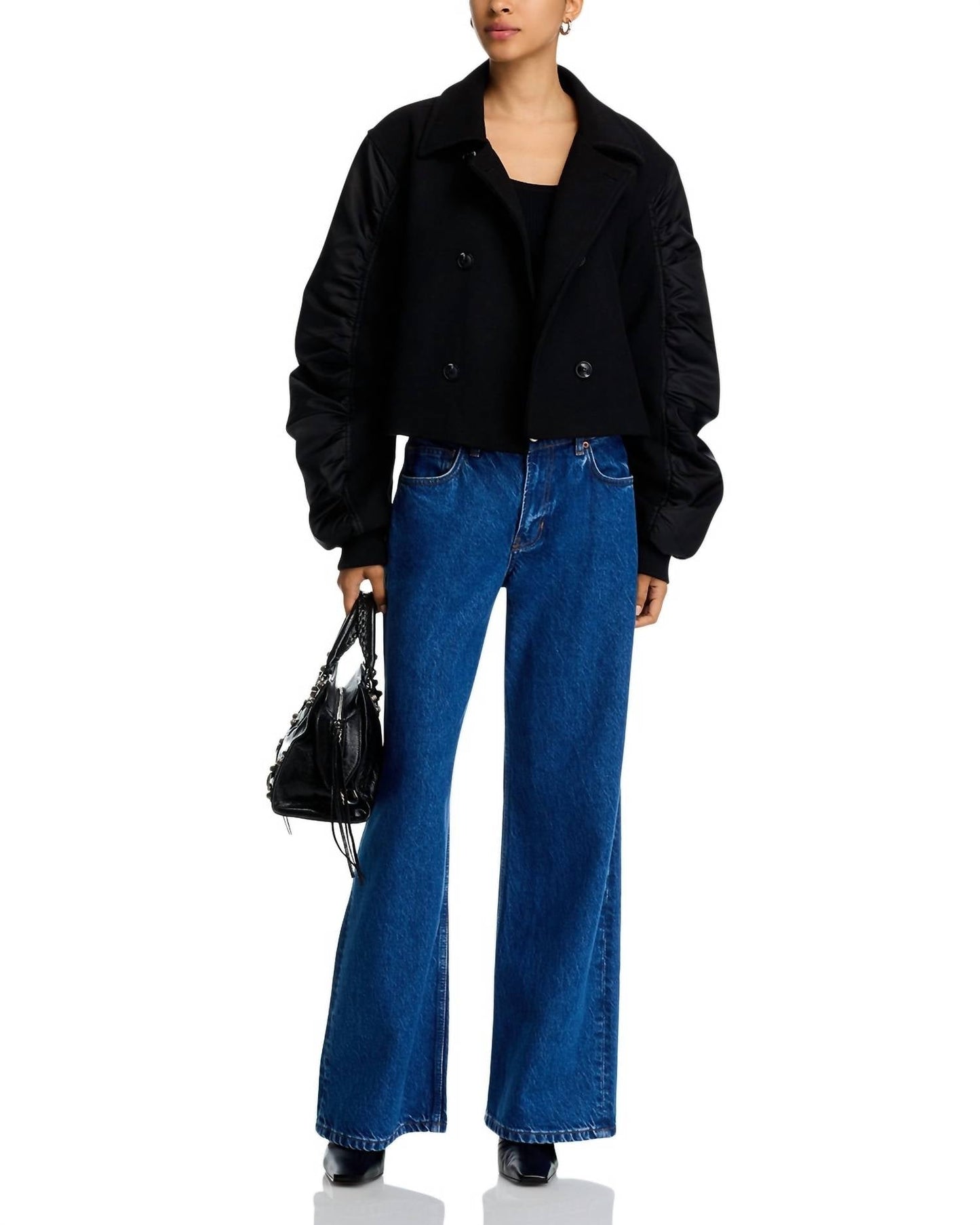 Steve Madden - Yvonne Satin Bomber Jacket