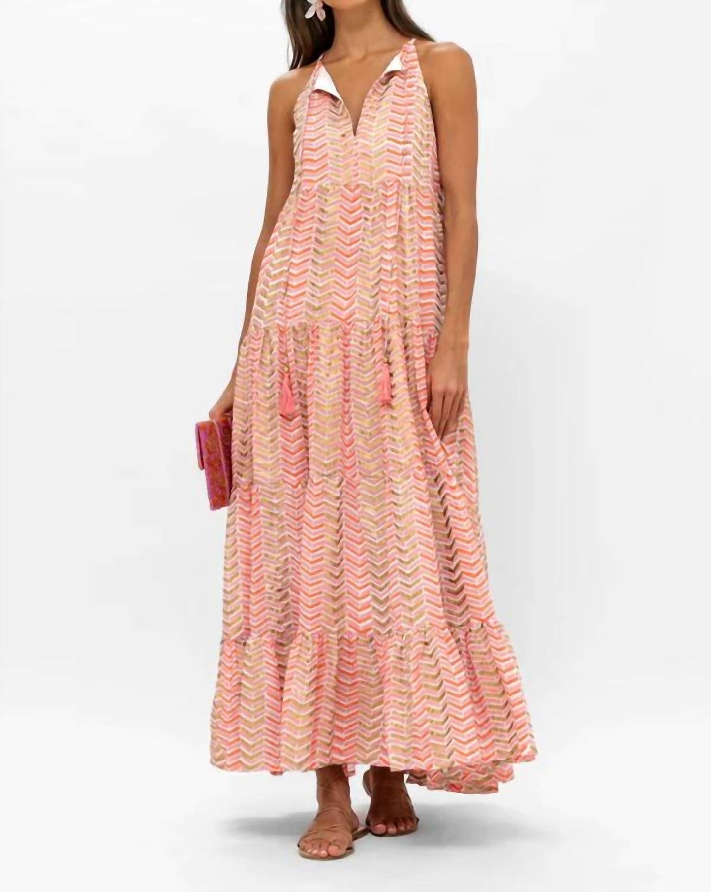 Oliphant - Long Tiered Tassel Dress