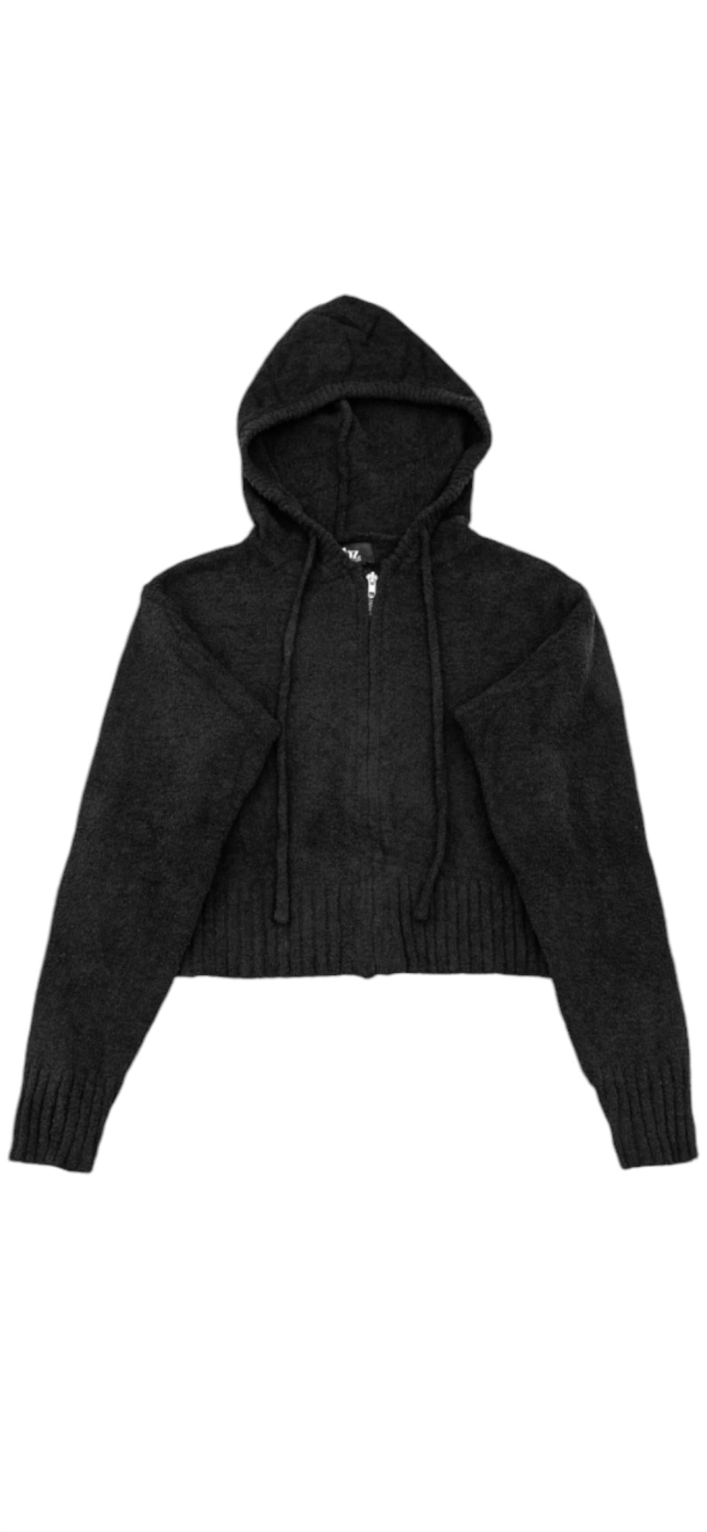 Flowers By Zoe - Girl's Cropped Knit Hoodie