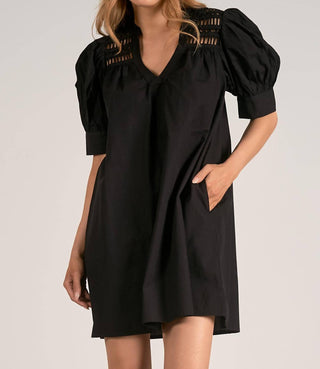 Elan - Puff Sleeve Mini Dress