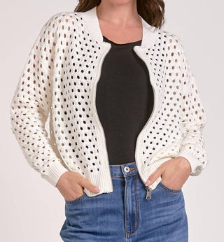 Elan - Zip-up Sweater Cardigan