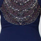Aidan Mattox - Beaded Sequin Rhinestone Back Stretch Crepe Dress