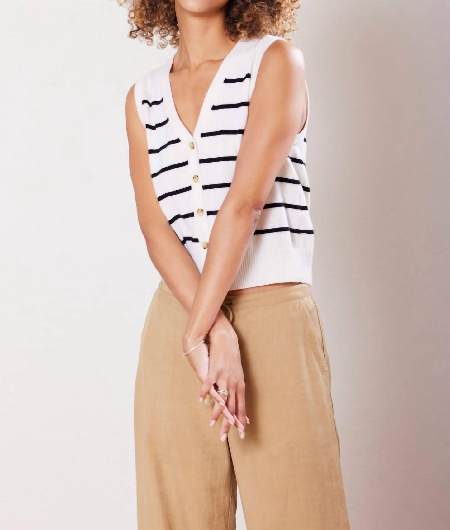 Not Monday - Cate Cashmere Button Down Vest