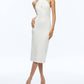 Alice + Olivia - Suellen Twist Neck Halter Midi Dress