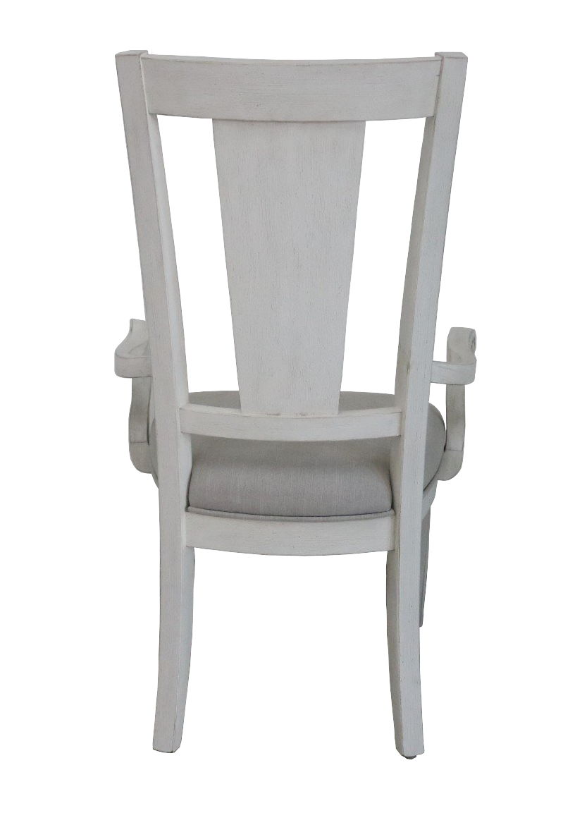 Katia Arm Chair (Set of 2) - Light Gray / White