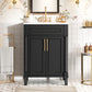 Bathroom Vanity With Integrated Sink and 2 Door Cabinet
