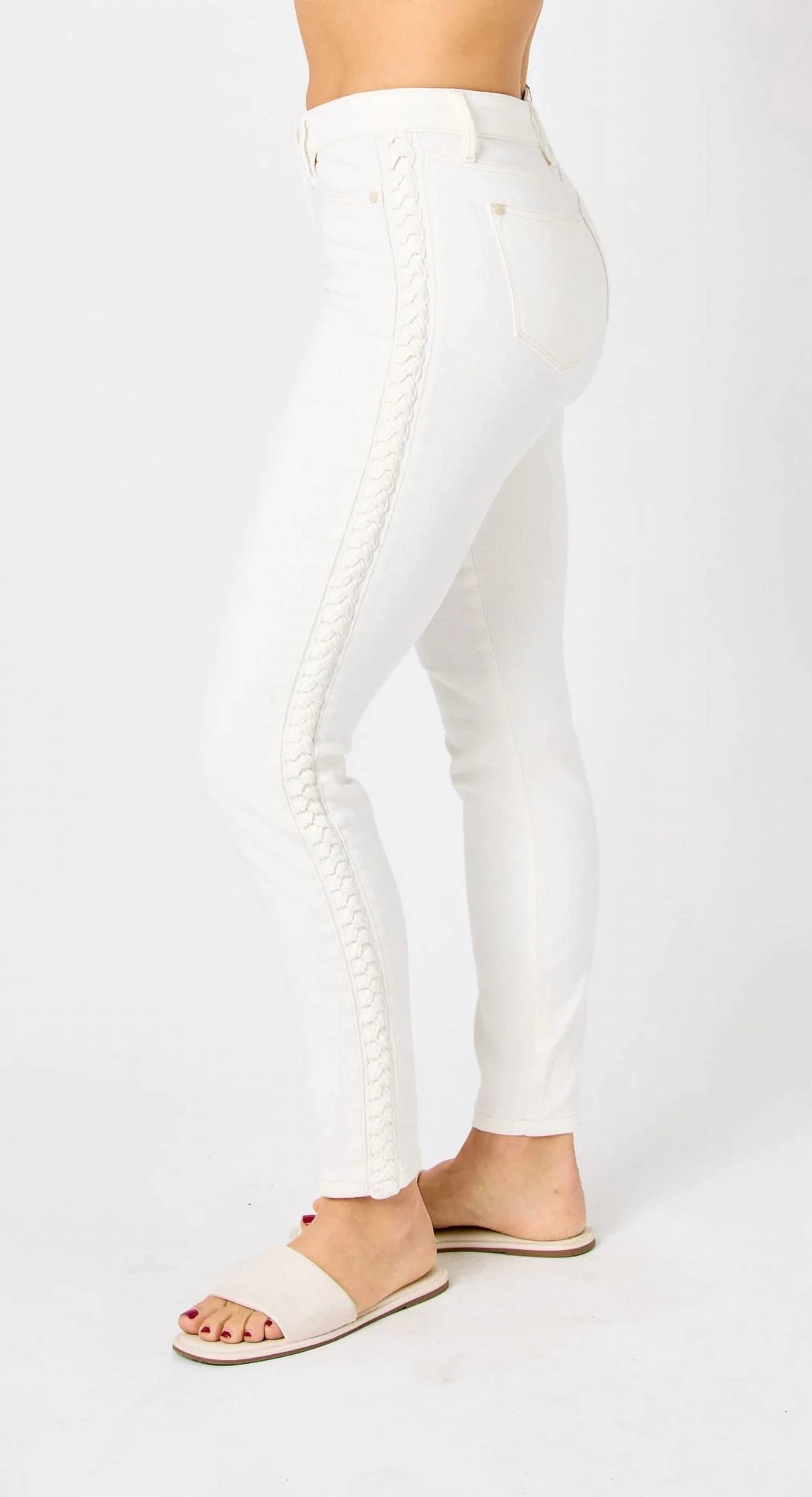 Judy Blue - Braided Side Jeans