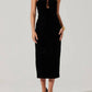 Astr - Arista Sweetheart Velvet Midi Dress