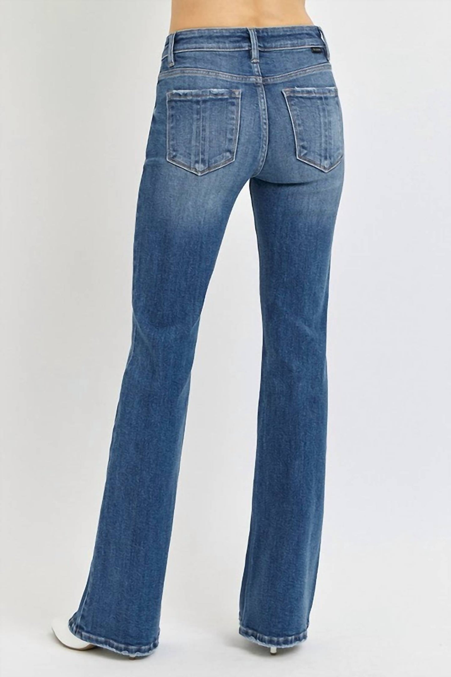 Risen - Costa Mid Rise Flare Jeans With Tummy Control