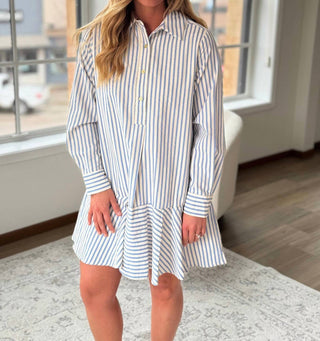 Entro - Striped Shirt Dress