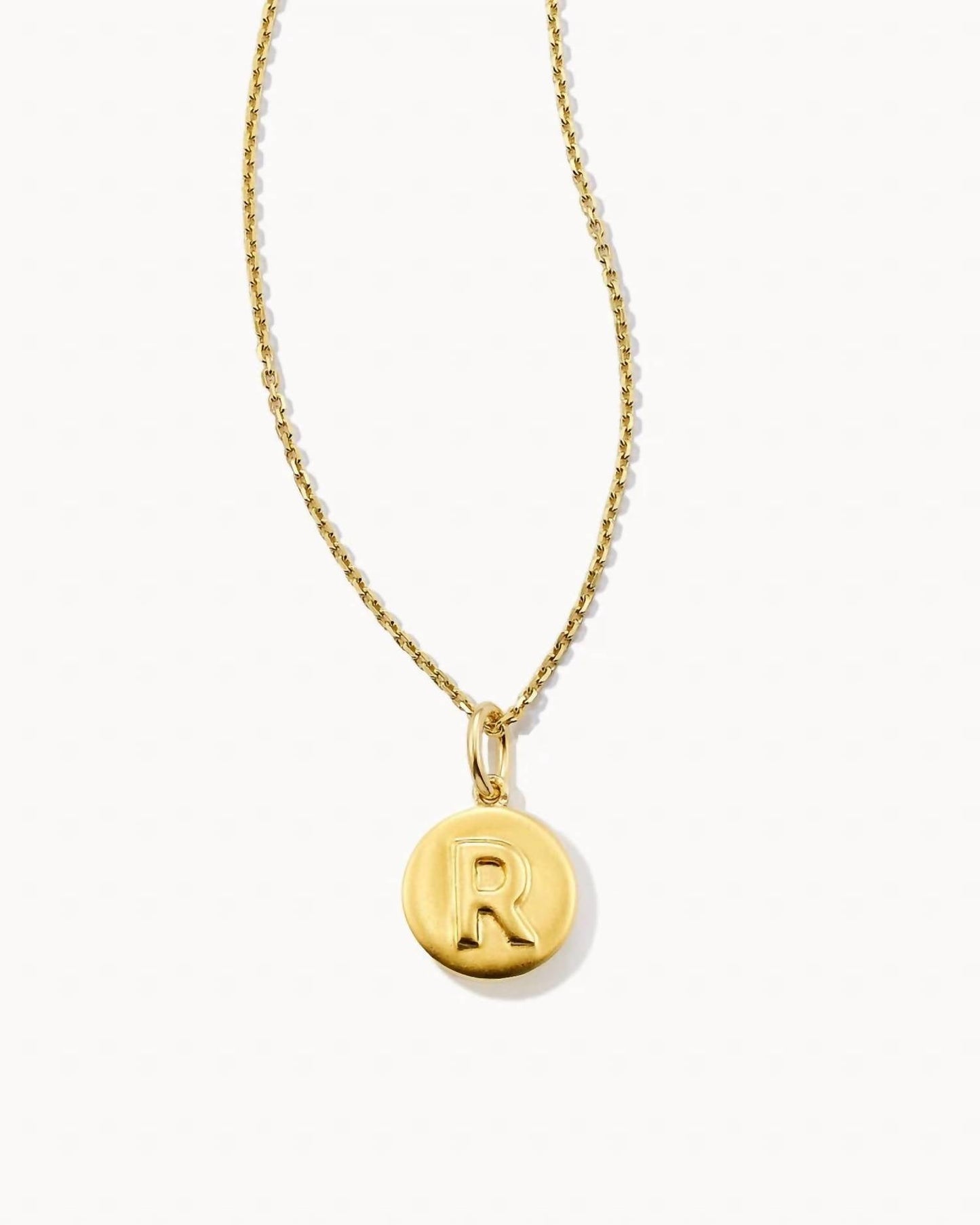 Kendra Scott - Women's Letter "R" Coin Pendant Necklace