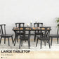 Stable Faux Wood Rectangle Outdoor Dining Table