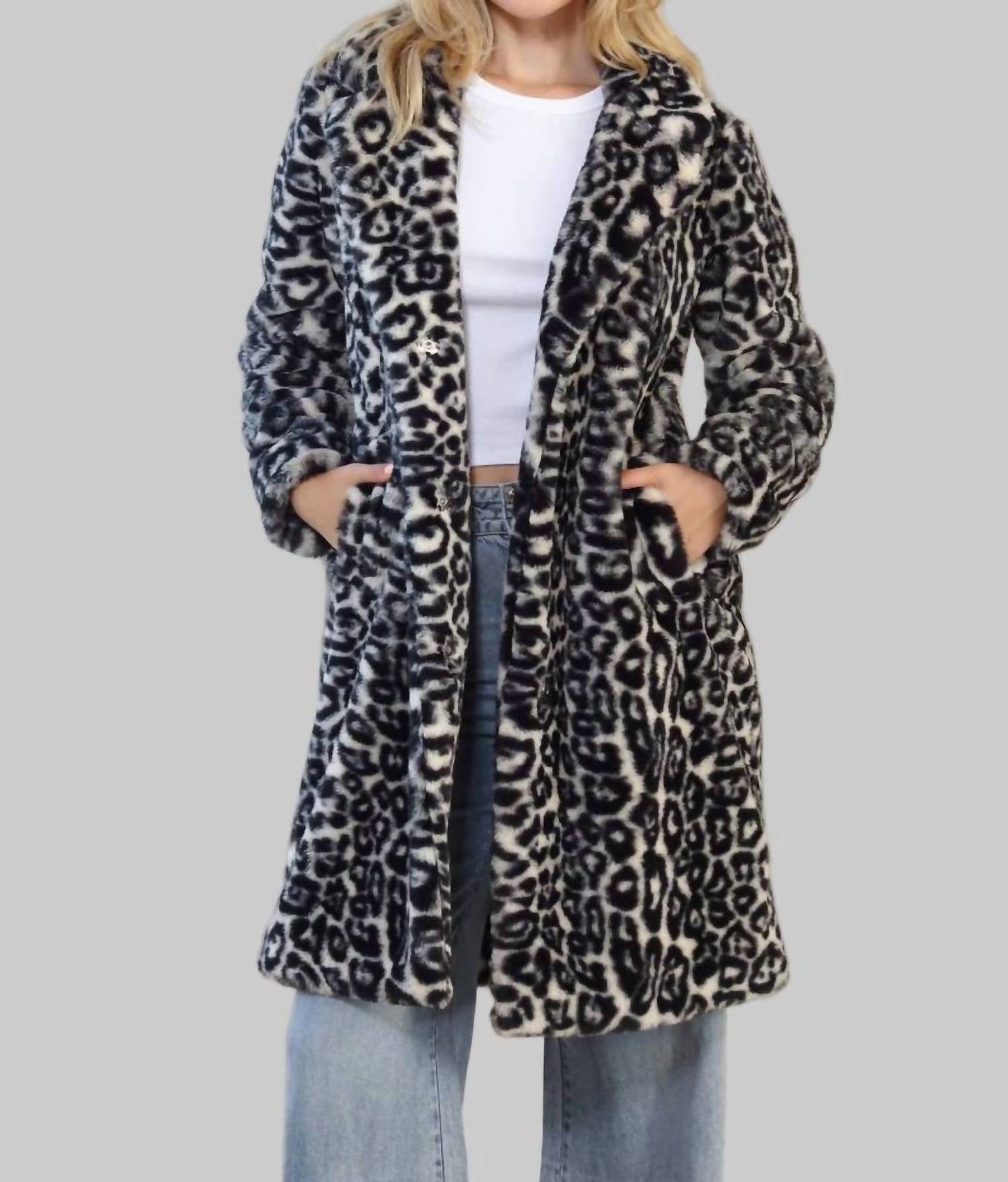 26 International - Serafina Leopard Coat