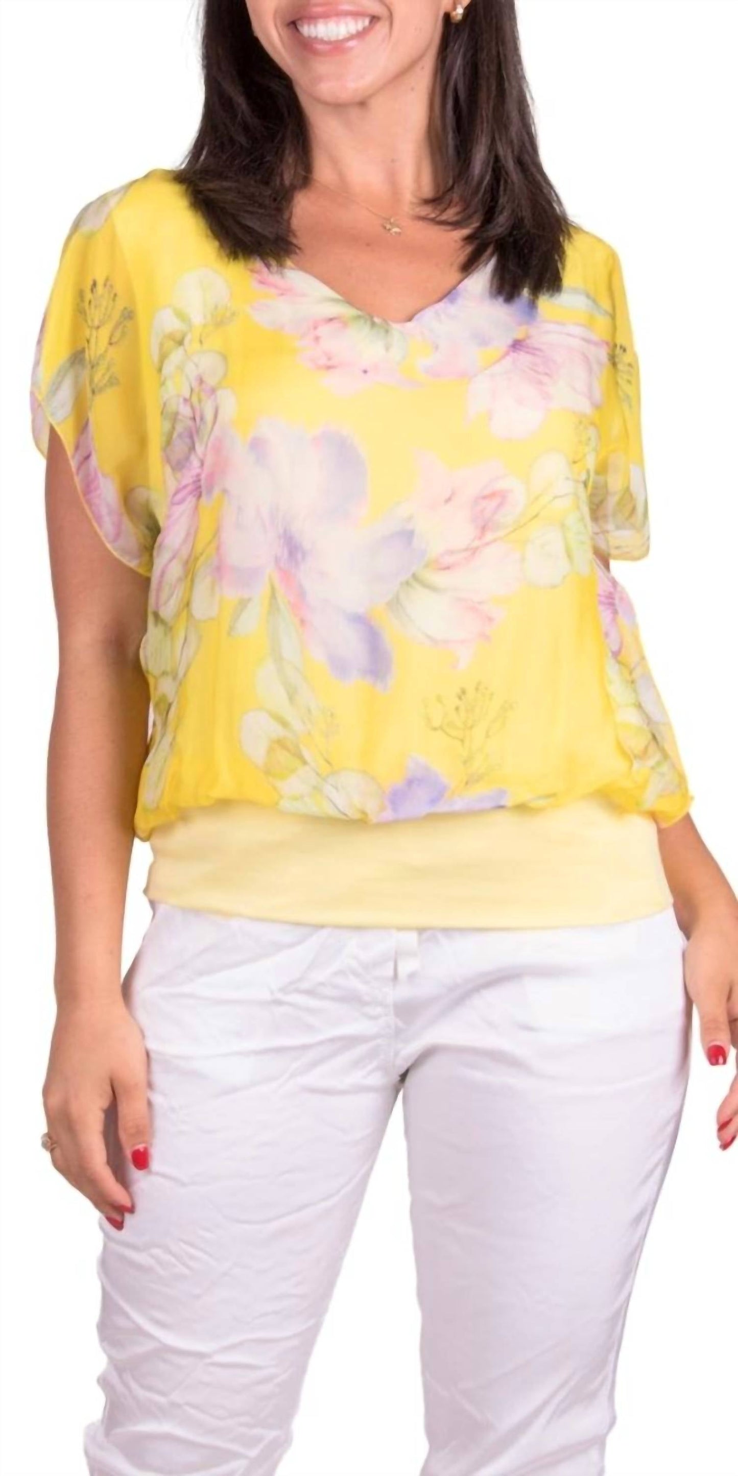 Gigi Moda - Amante Fiore Silk Top