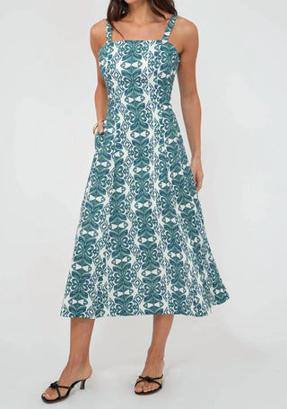 Greylin - Hilary Linen Midi Dress