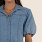 Kut From The Kloth - Blanca Denim Mini Shirt Dress