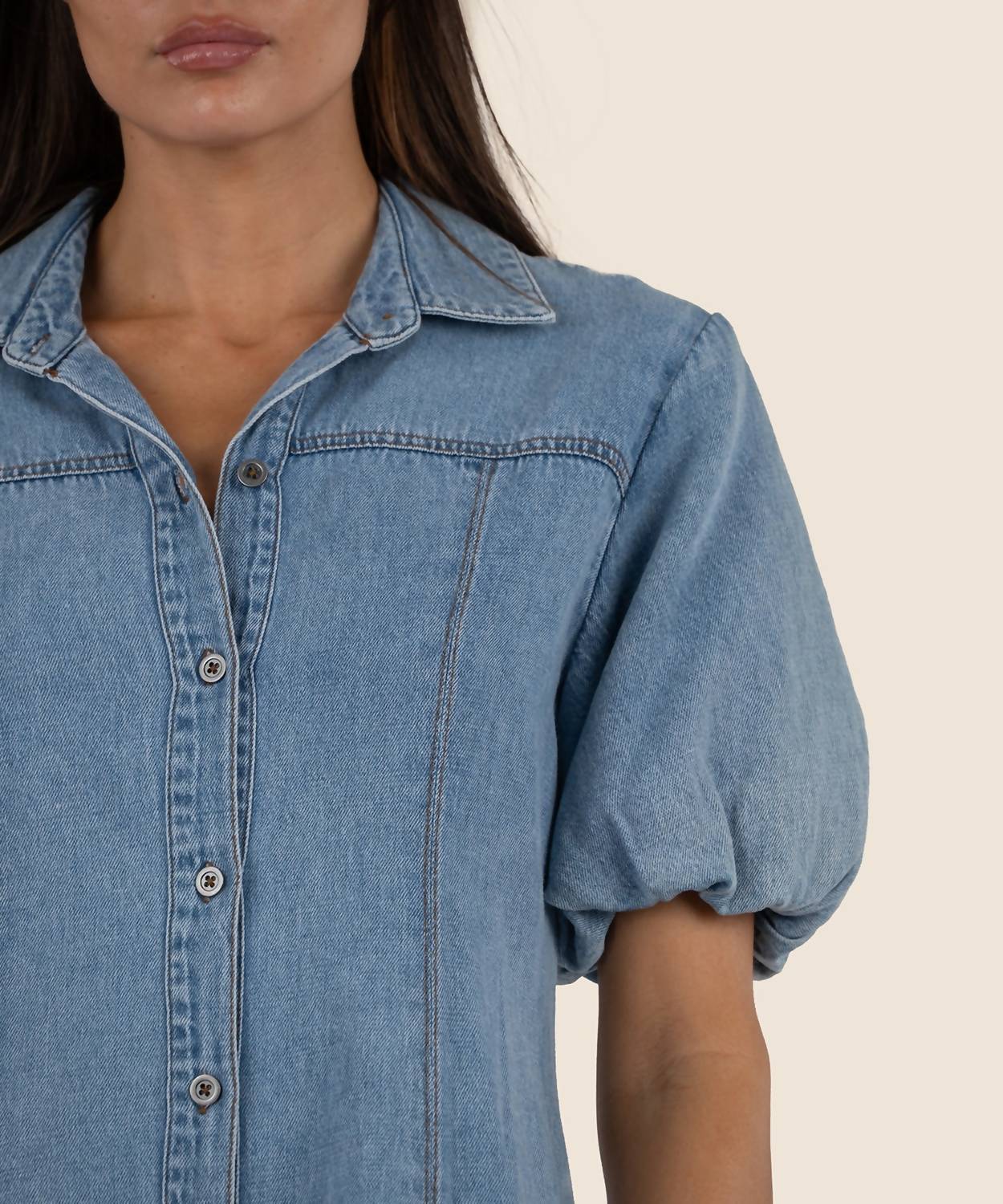 Kut From The Kloth - Blanca Denim Mini Shirt Dress