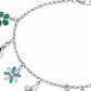 Atlanta Jewelers Supply - Women's Colorful Flower Butterfly Bee Charm Bracelet
