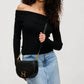 Urban Expressions - Alise Woven Vegan Leather Saddle Crossbody