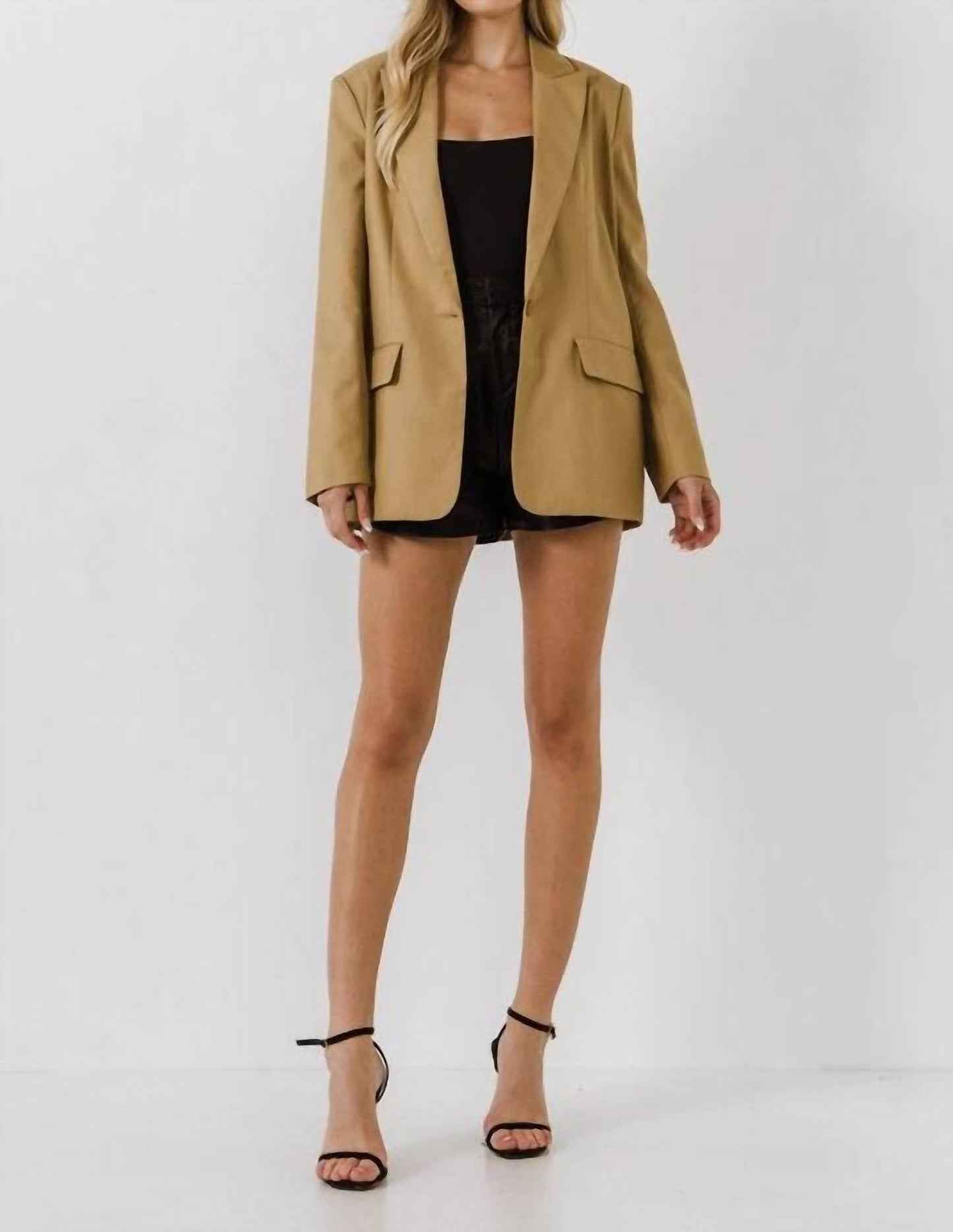 Endless Rose - Single Breasted Long Sleeve Blazer