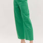 Entro - High Waisted Wide Leg Ankle Length Pants