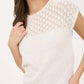 Blu Pepper - Eyelet Sweater Knit Top