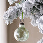 Set of 12 Elegant Green Glass Christmas Bauble – Classic Holiday Décor