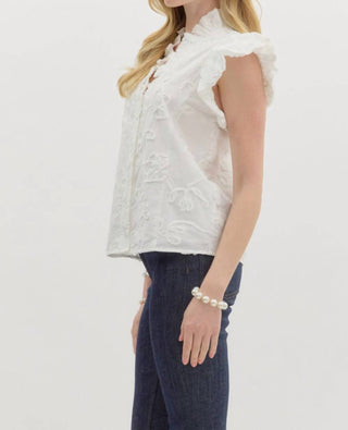 Entro - Floral Applique Blouse