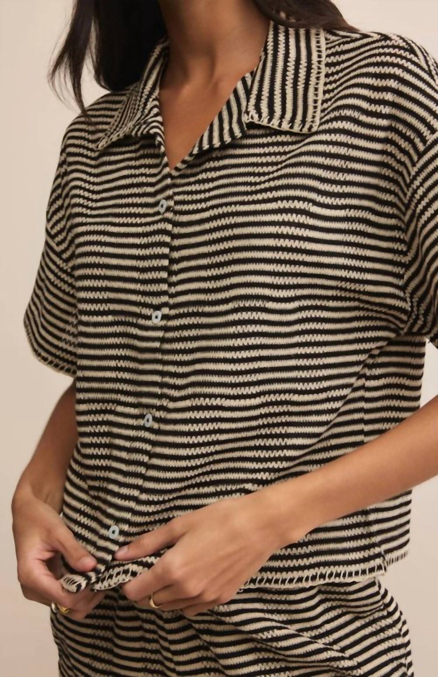 Z Supply - Monaco Crochet Button Up Top