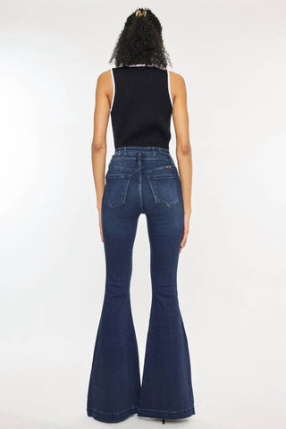 Kancan - Lari Dark Denim Flare Jean
