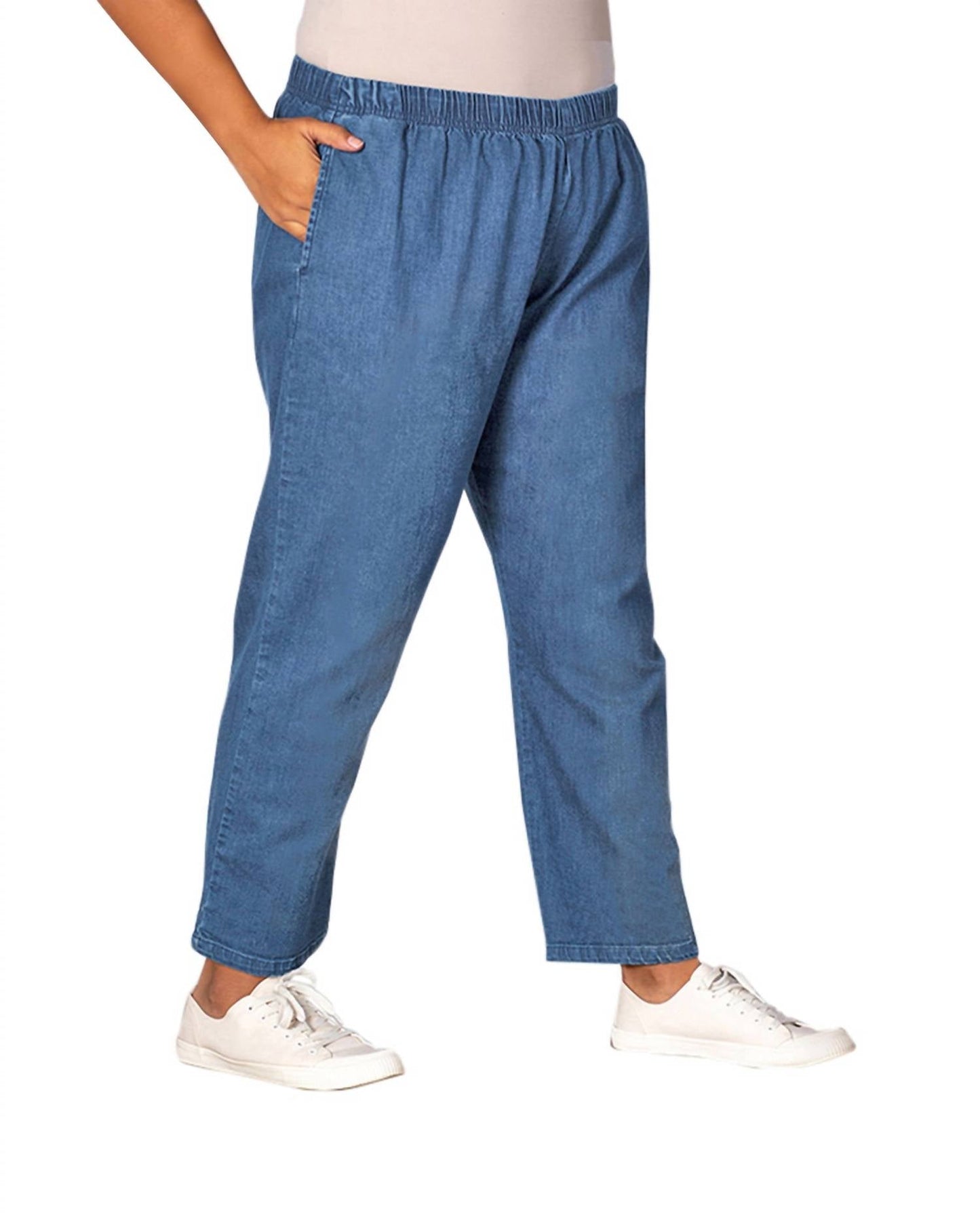 On The Plus Side - Plus Size Premium Relaxed Leg Denim Jeans