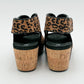 Corkys Footwear - Women's Frisky Faux Suede Leopard Wedges