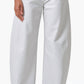 Agolde - Luna High Waist Barrel Leg Leather Blend Pants