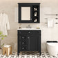 Bathroom Vanity With Medicine Cabinet and Storage