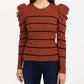 7 For All Mankind - Long Sleeve Puff Shoulder Crewneck