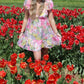 Olivaceous - Bardot Tulle Floral Babydoll Dress