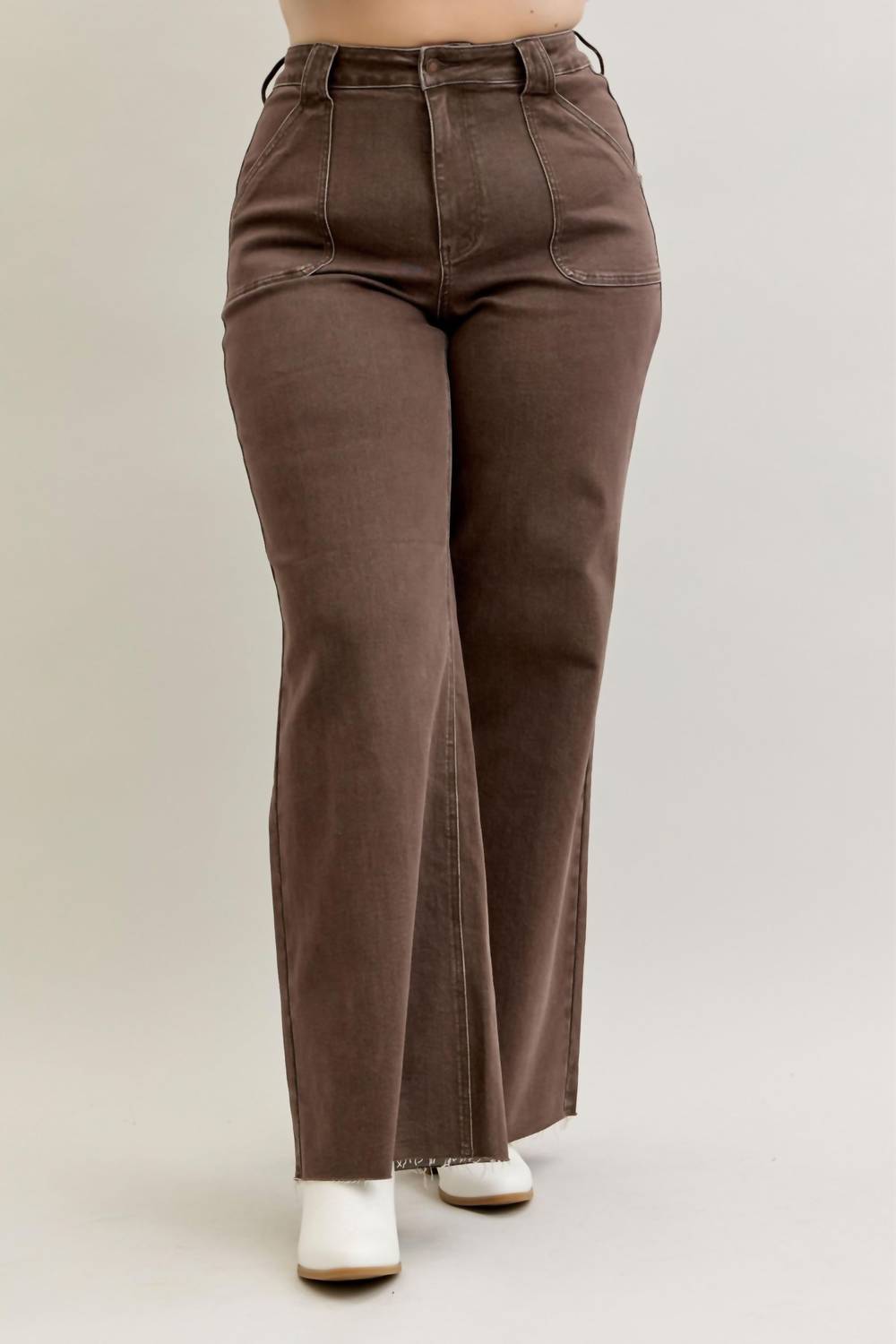 Judy Blue - Retro High Waist Wide Leg Jeans - Plus