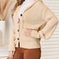 Double Take - Cozy Hooded Sweater With Buttons