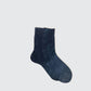 Maria La Rosa - Women's One Ribbed Laminated Metallic Socks